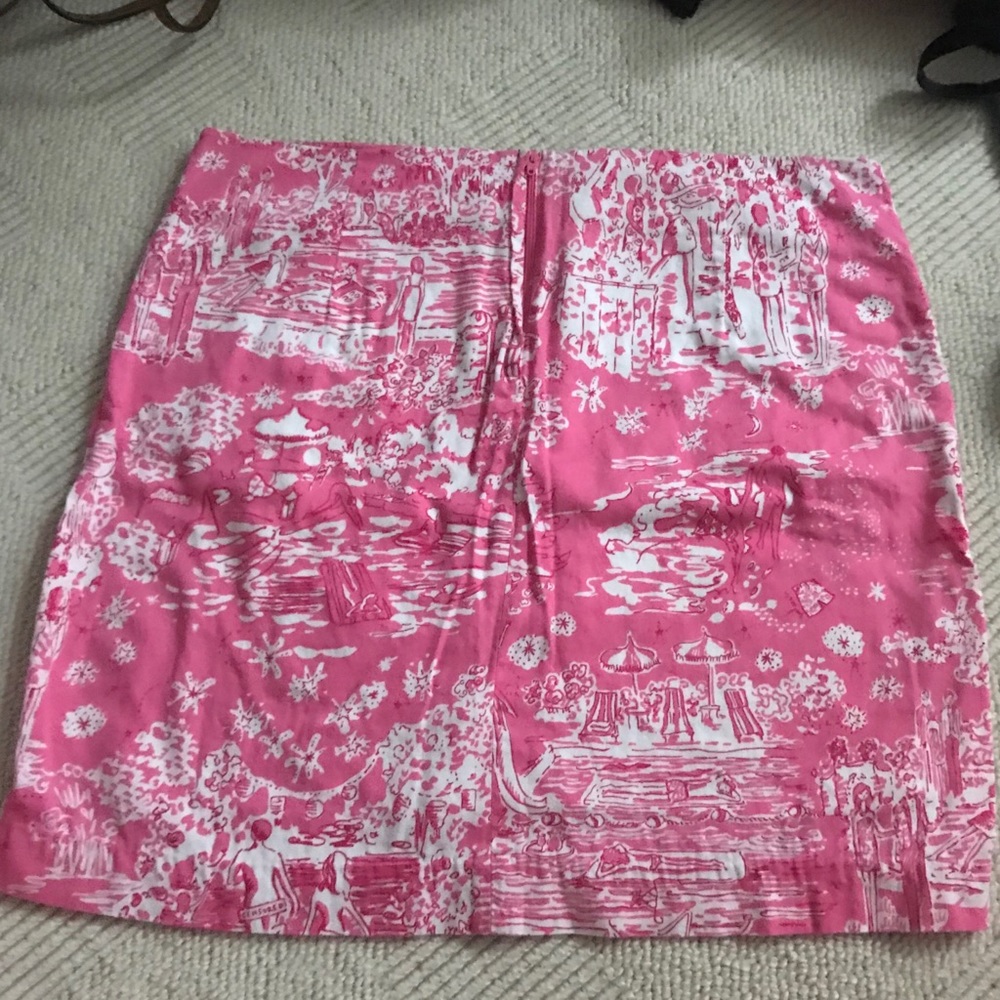Lilly Pulitzer embroidered skirt